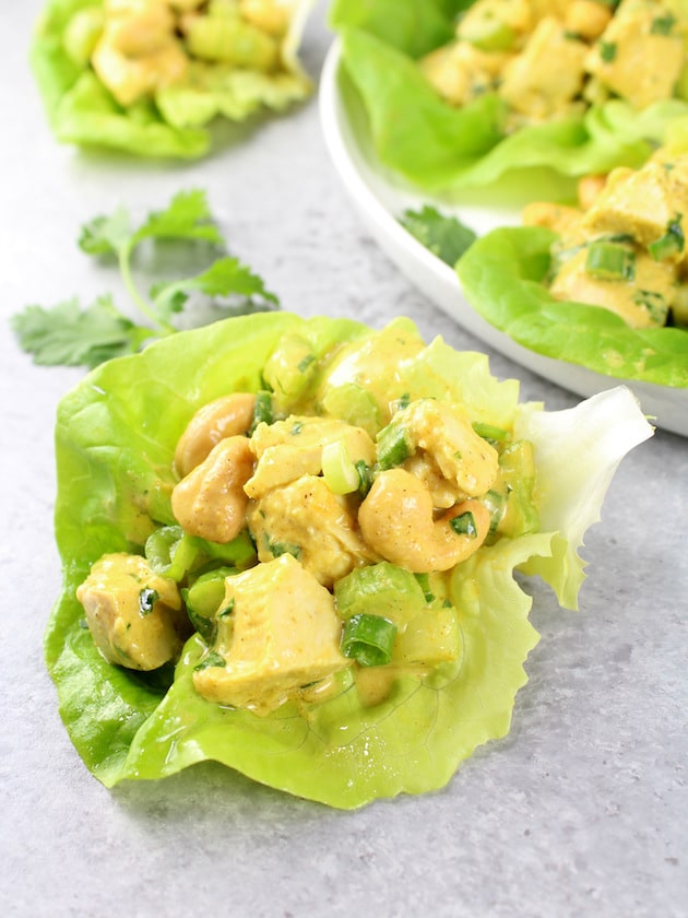 Chicken Salad with lettuce wraps