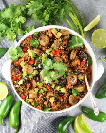bowl of mexican quinoa