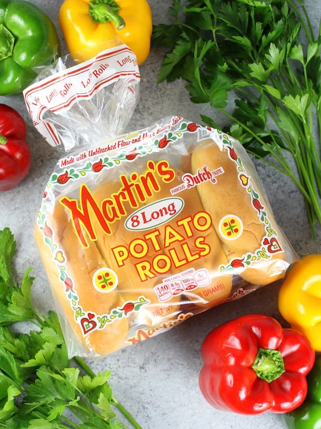 Package of Martin\'s Potato Rolls aka Long Rolls