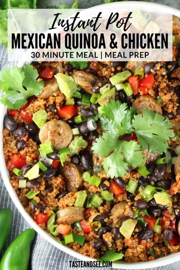 Instant Pot Mexican Quinoa and Chicken | Taste And See