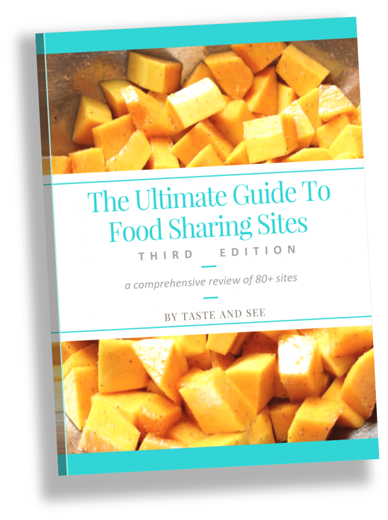 Book Cover: "The ultimate guide to food sharing sites"