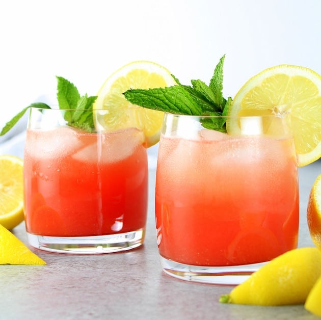 Watermelon Lemonade Prosecco Spritzer