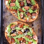 Blue Cheese Fig Flatbread with Balsamic Sauce: Two flatbreads