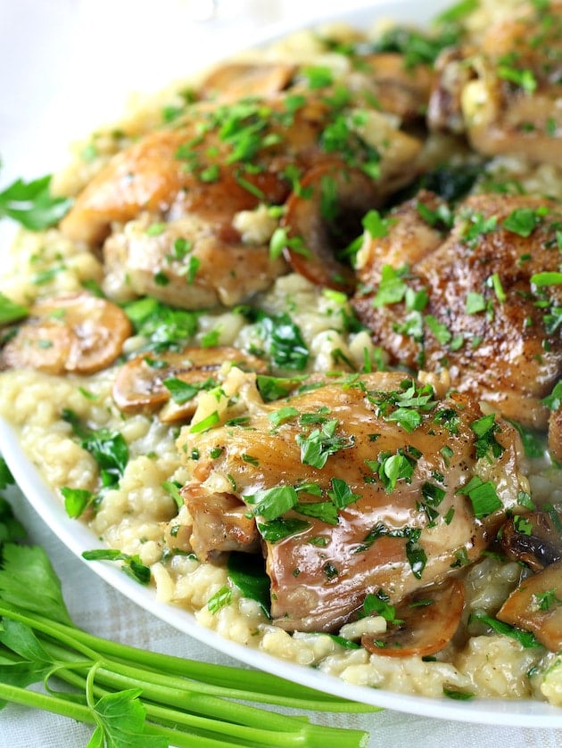 Instant pot best sale chicken mushroom risotto