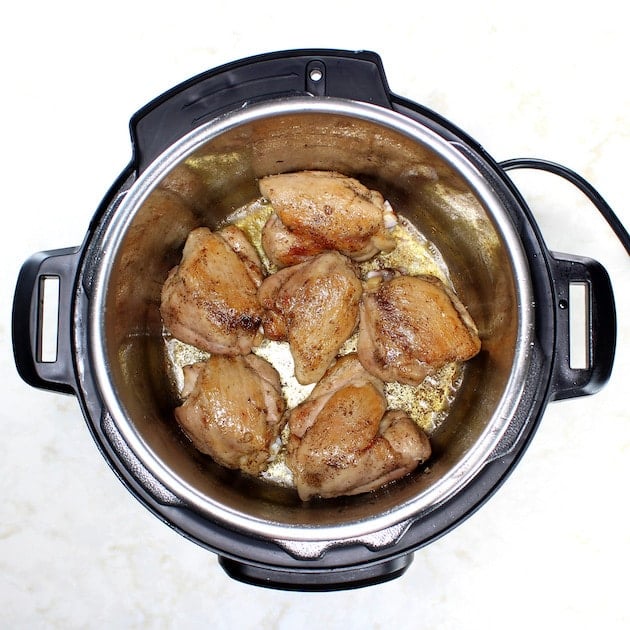 How to sear chicken thighs in an instant pot