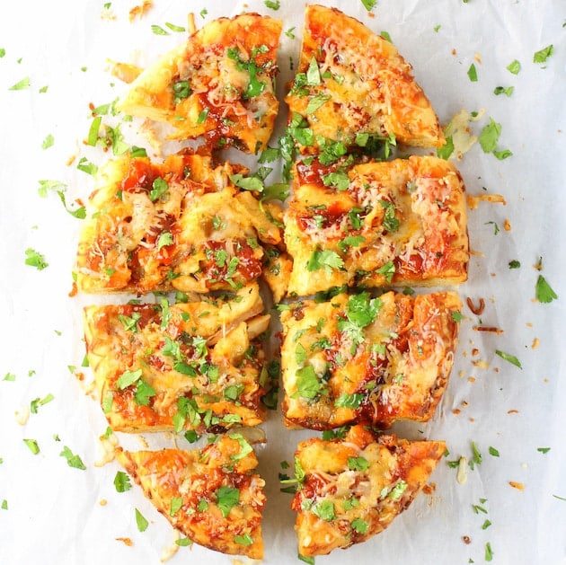 Crockpot BBQ Chicken Pizza recipe