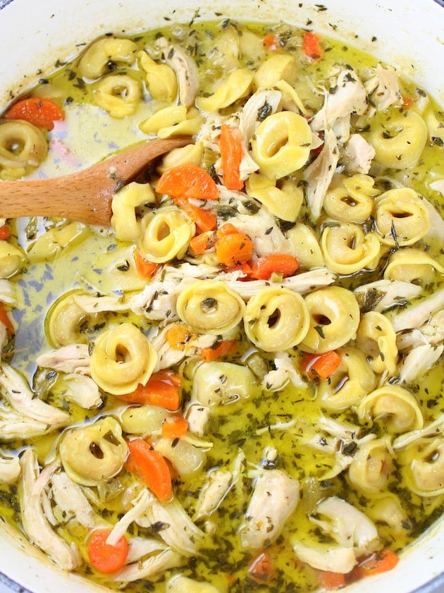 How to make Creamy Tortellini Soup with Chicken