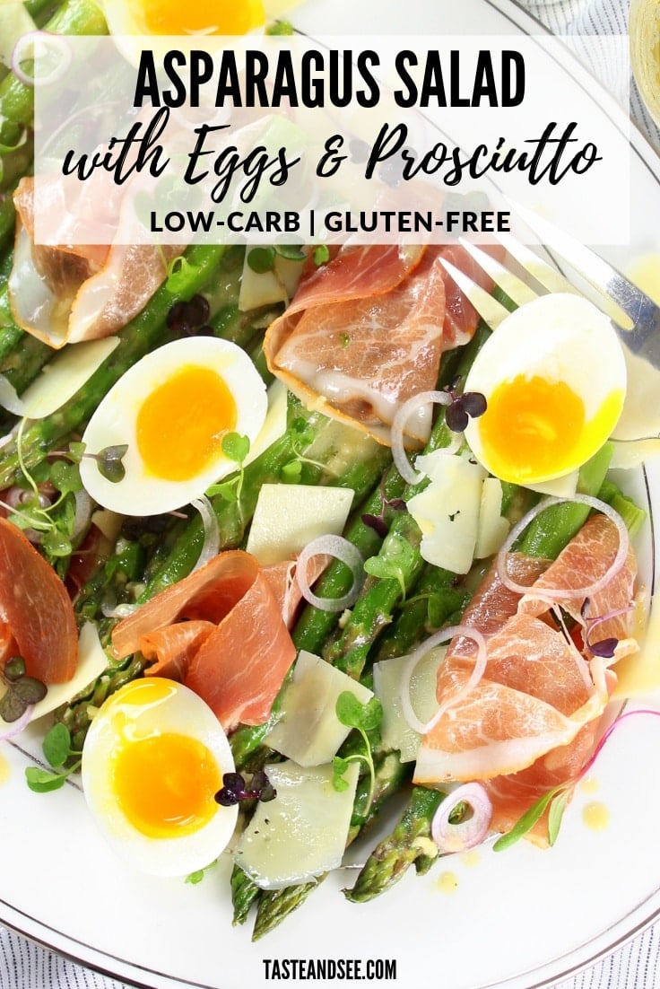 Asparagus Egg and Bacon Salad with Dijon Vinaigrette Taste And See