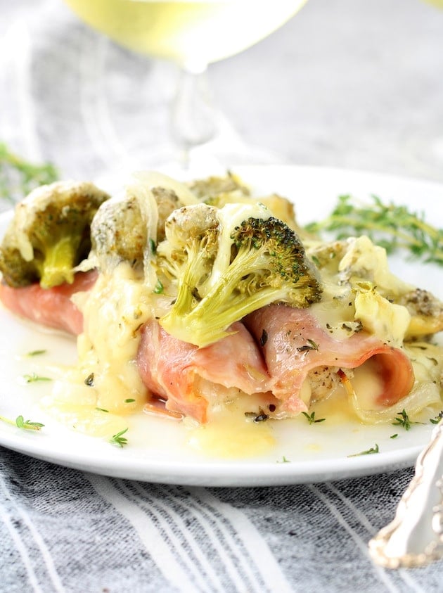 Chicken Cordon Bleu Casserole with Broccoli - Taste And See