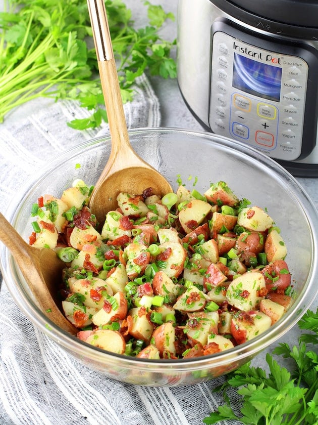 German Potato Salad Instant Pot and Stovetop Taste And See