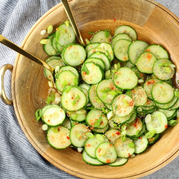 Asian Cucumber Salad Recipe (Gluten Free)