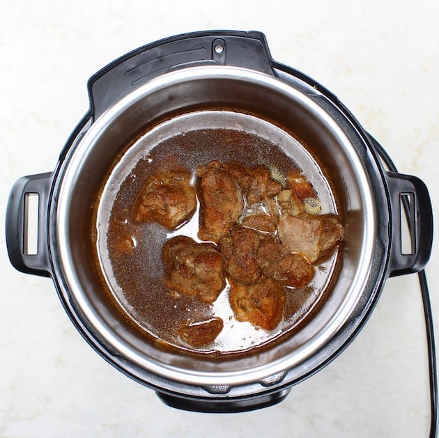 Pork Carnitas cooked in instant pot