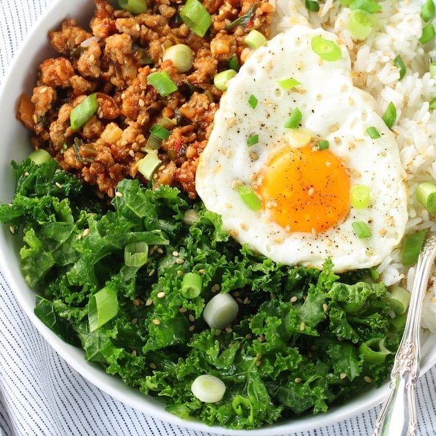 Korean Chicken Bowl with Kale