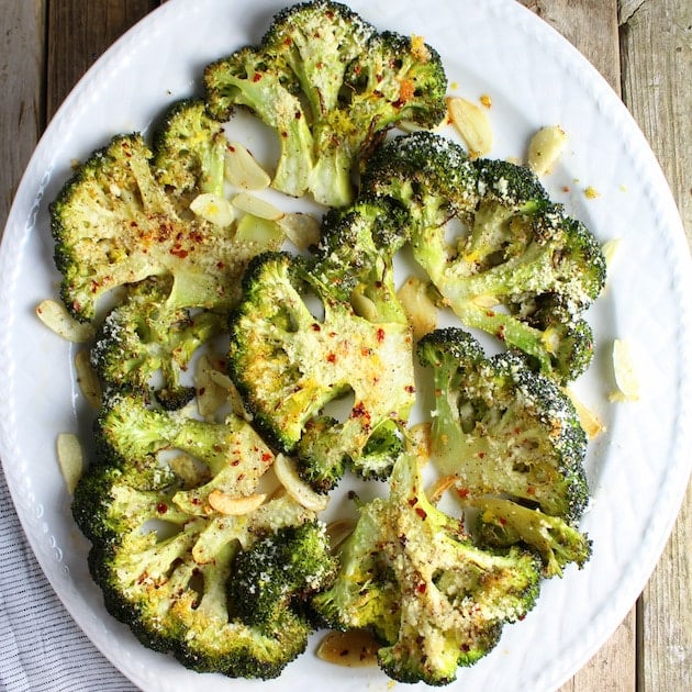 Roasted Broccoli with parmesan