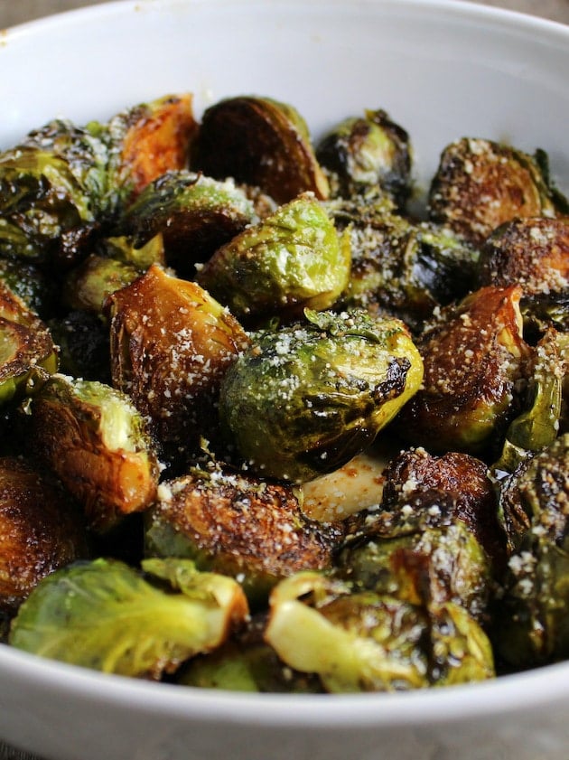 Cooked Brussels Sprouts Close up