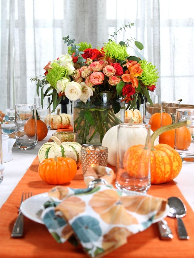 Thanksgiving Fall tablescape
