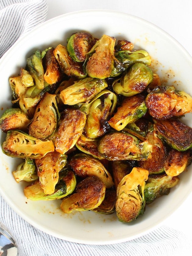 Spicy and Sweet Brussels Sprouts - Taste And See