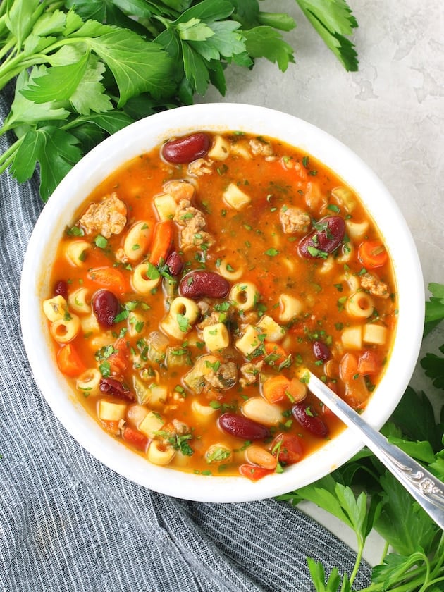 Italian Pasta Fagioli Soup - Taste And See