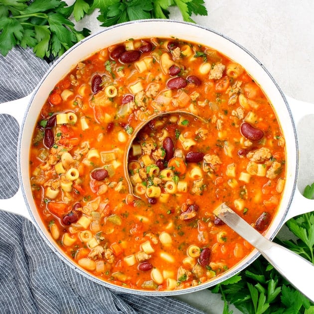 Italian Pasta Fagioli Soup - Taste And See