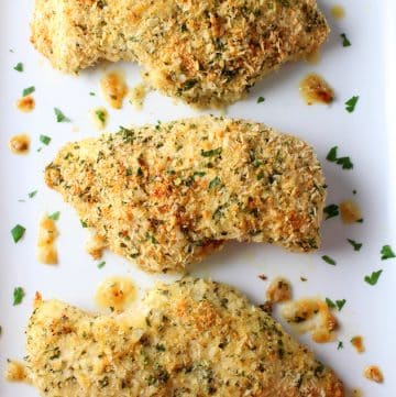 Parmesan Crusted Chicken (Oven Baked)