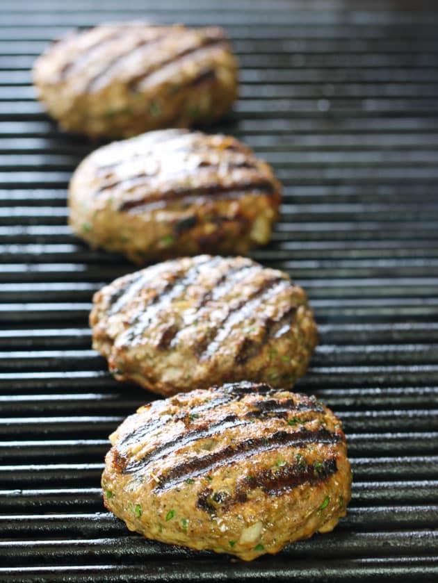 Burgers on the grill 