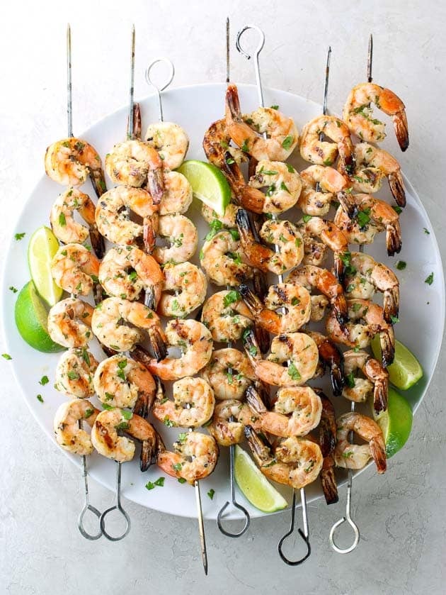 Sugarcane-Skewered Shrimp with Chile-Cilantro Rub Recipe