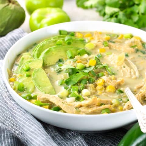 Instant Pot Chicken Salsa Verde Soup - Taste And See