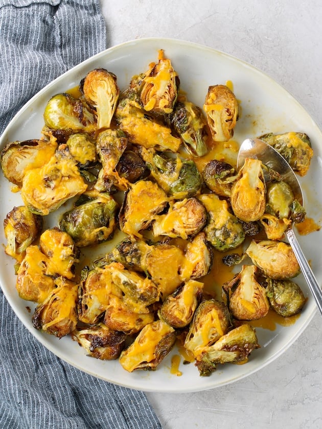 brussels sprouts on a plate 