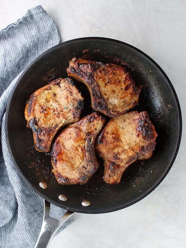 The meat seasoned with Hidden Valley Ranch Seasoning and cooked.