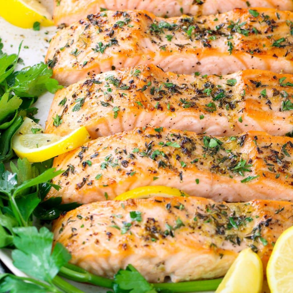 Baked Lemon Pepper Salmon (Gluten Free) - Taste And See