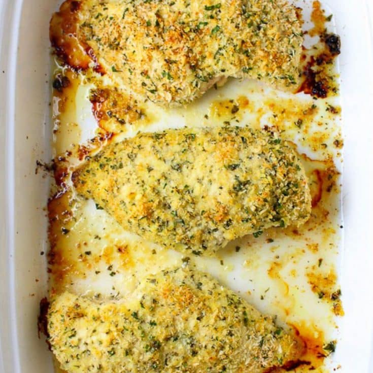 Parmesan Crusted Chicken (Oven Baked)