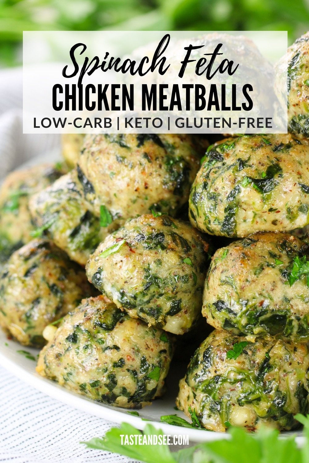 Spinach Feta Chicken Meatballs (Meal Prep) Taste And See