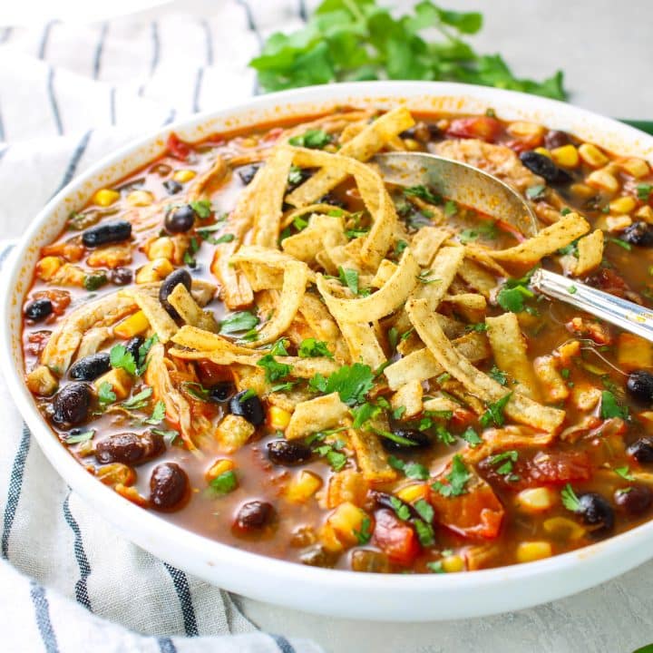 Easy Chicken Tortilla Soup Recipe - Taste And See