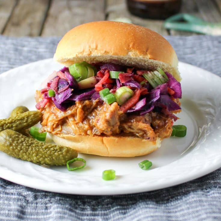 BBQ Pulled Pork Sliders With Tangy Warm Cabbage Slaw