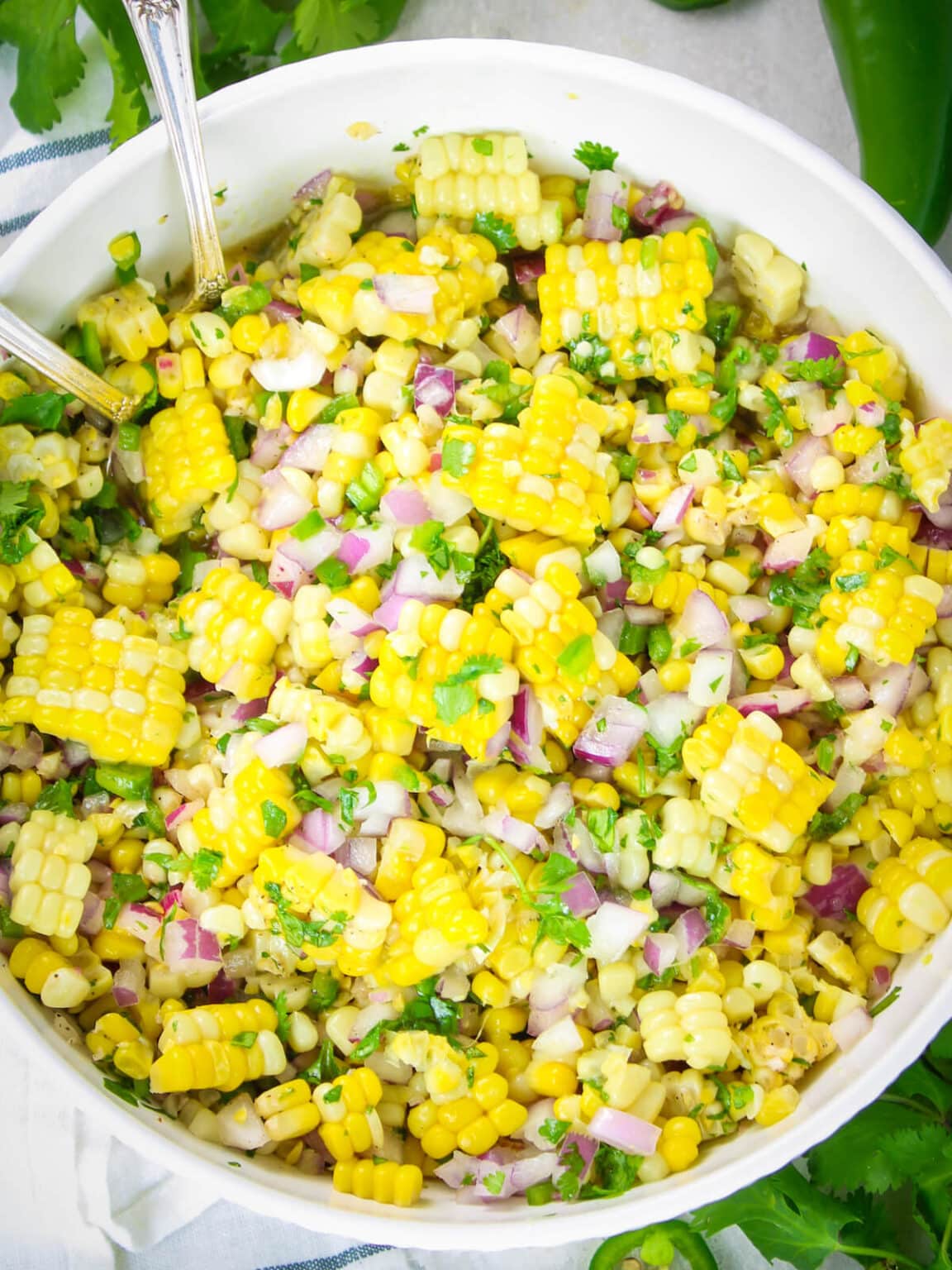 Jalapeño Cilantro Mexican Corn Salad Recipe Taste And See
