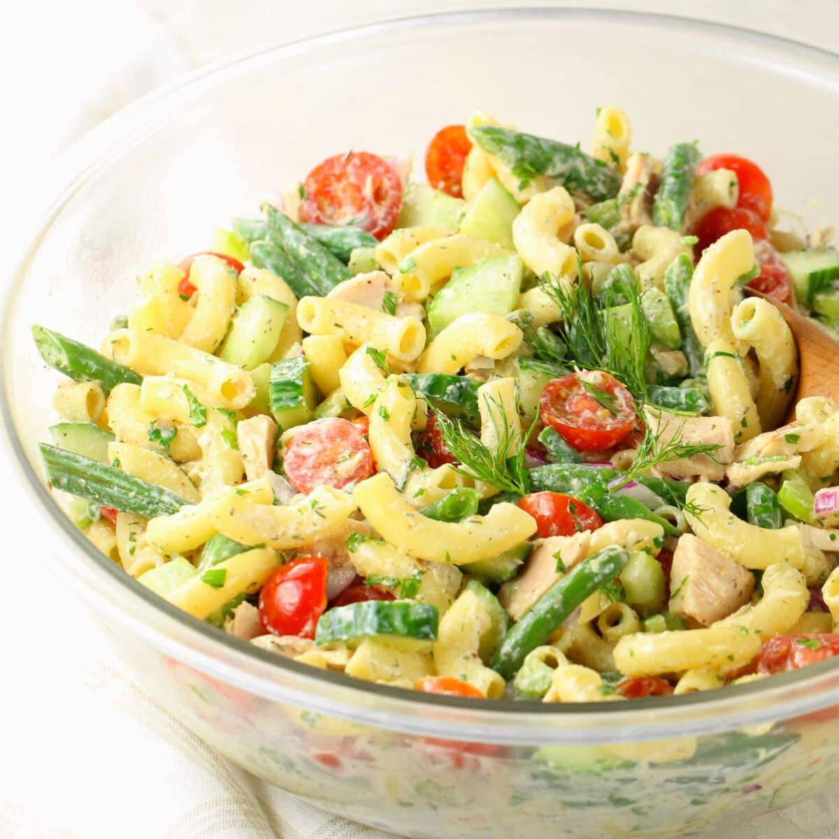 Tuna Pasta Salad with Green Beans - Taste And See