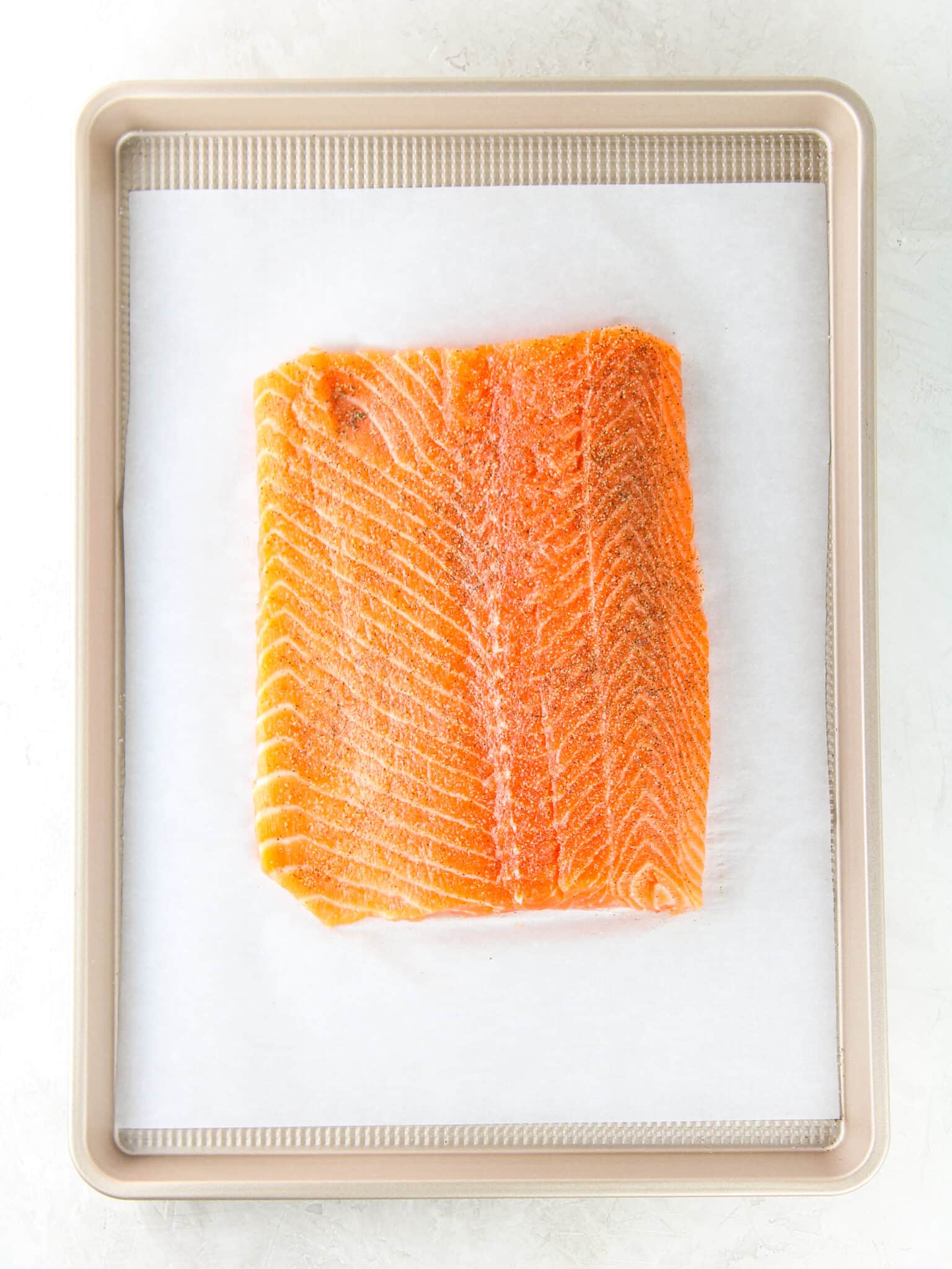 How to bake fresh salmon.