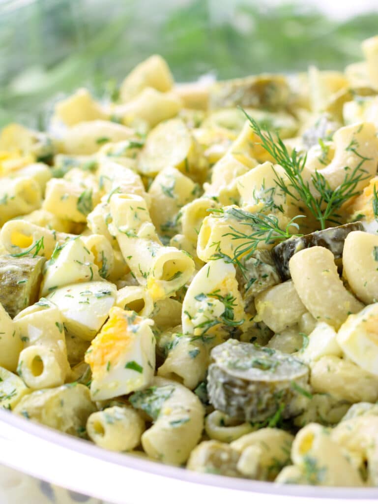 Macaroni Salad With Dill Pickles - Taste And See