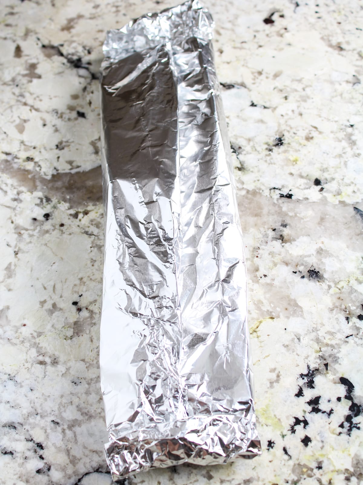 A foil packet with the ribs inside.