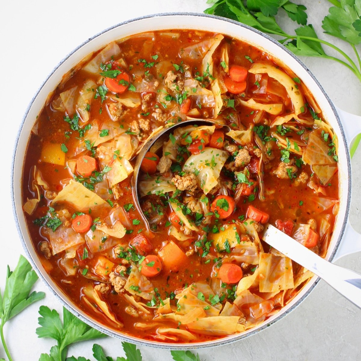 Cabbage Roll Soup (Low Carb & Gluten Free) - Taste And See