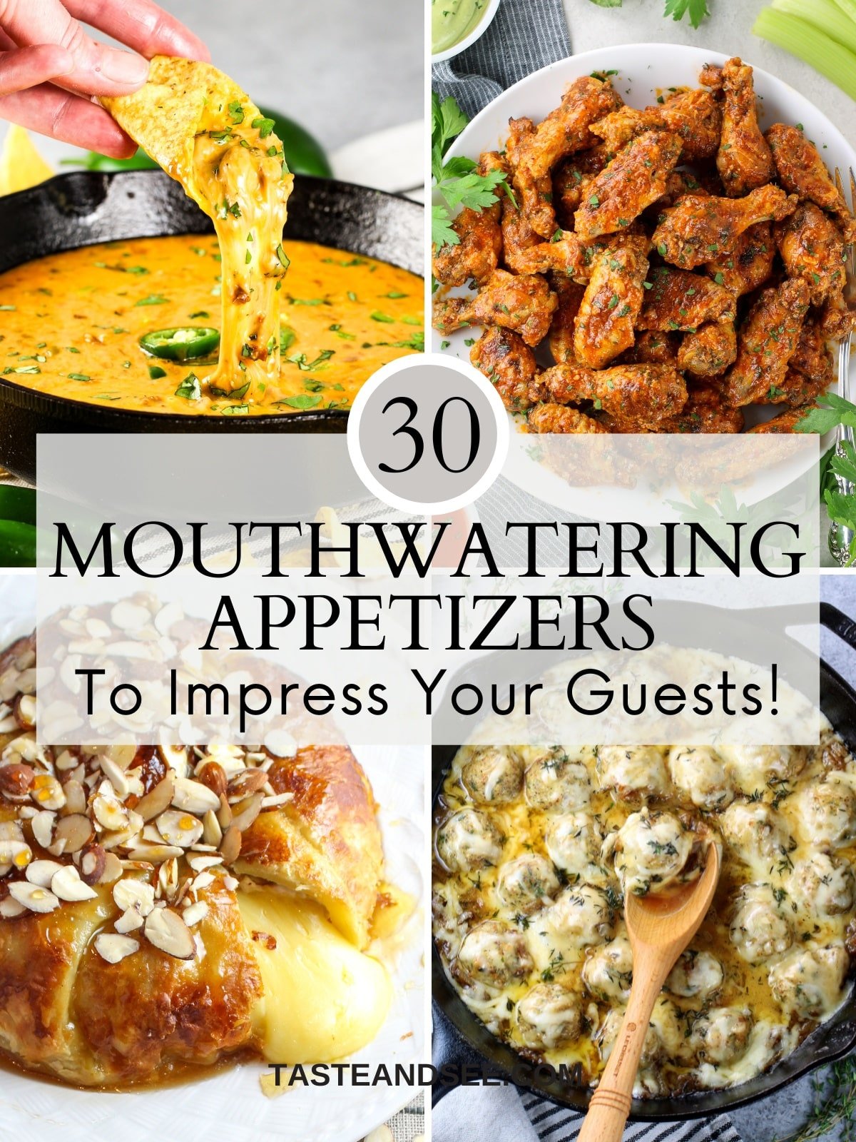 30 Mouthwatering Appetizers graphic