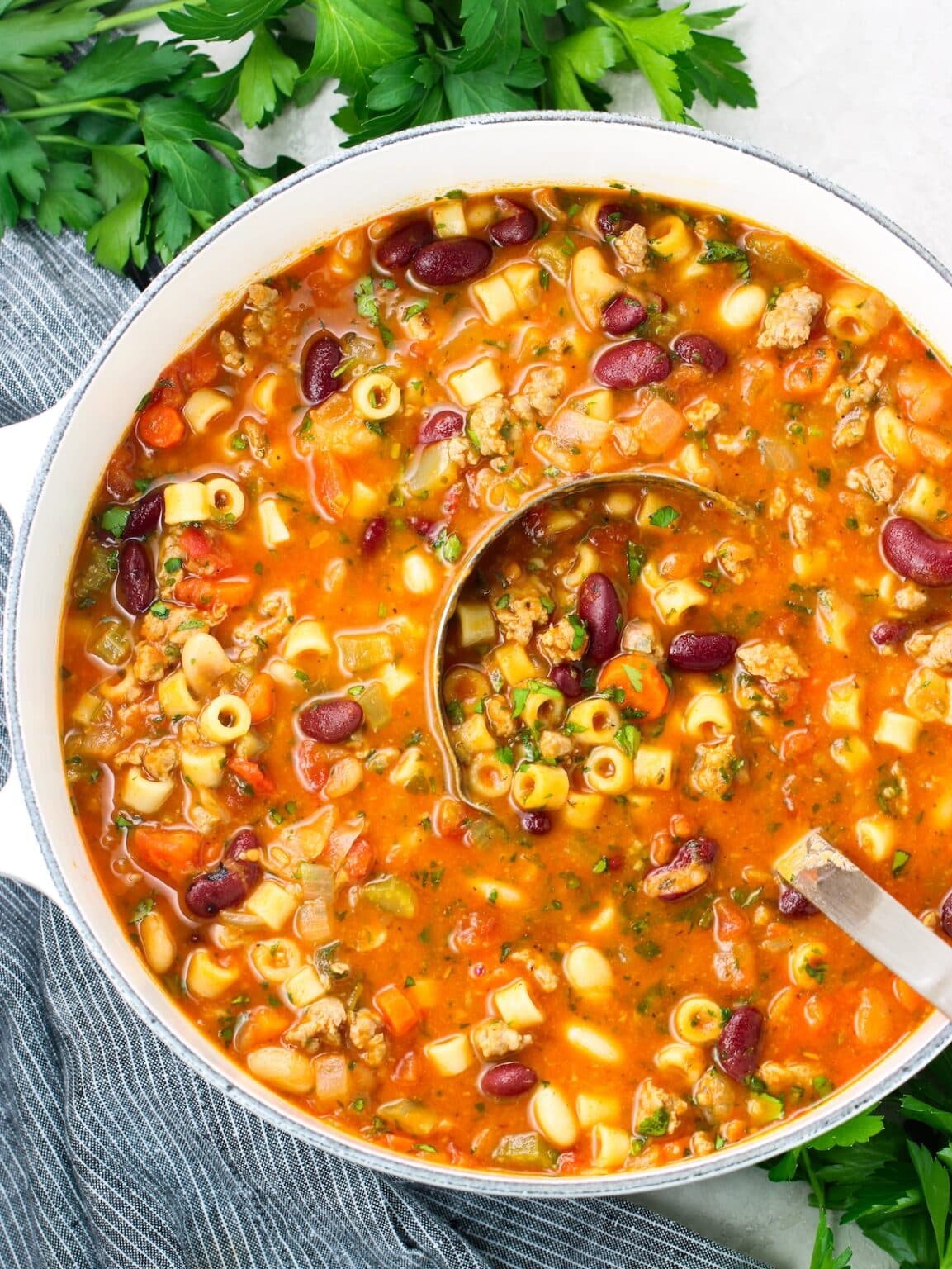 Italian Pasta Fagioli Soup - Taste And See