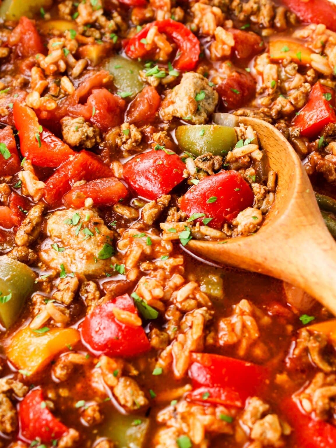 Stuffed Pepper Soup With Ground Turkey - Taste And See