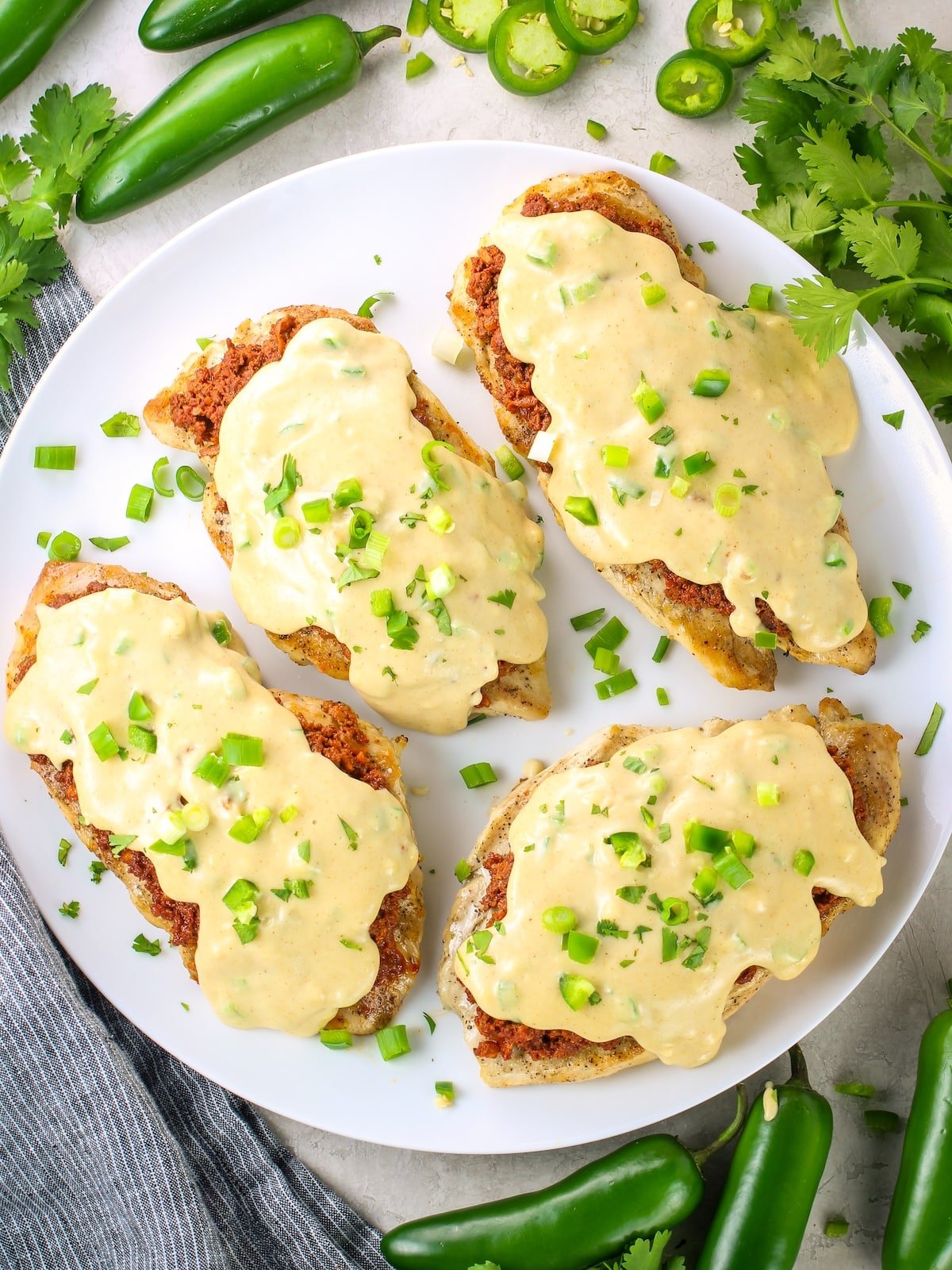 Chori Pollo - chicken with chorizo and cheese Sauce. A delicious Mexican chicken recipe!